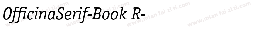 OfficinaSerif-Book R字体转换
